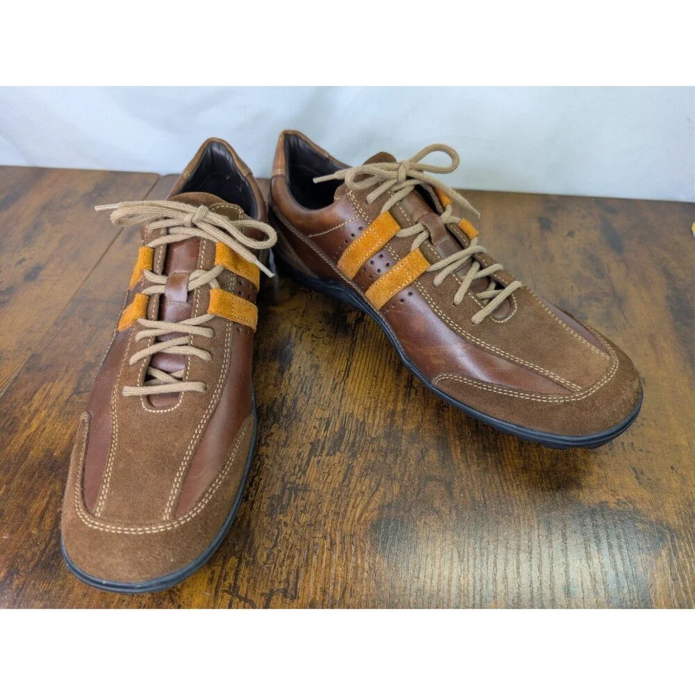 Cole Haan Suede Leather Lace Up Sneakers Shoes Size 10M